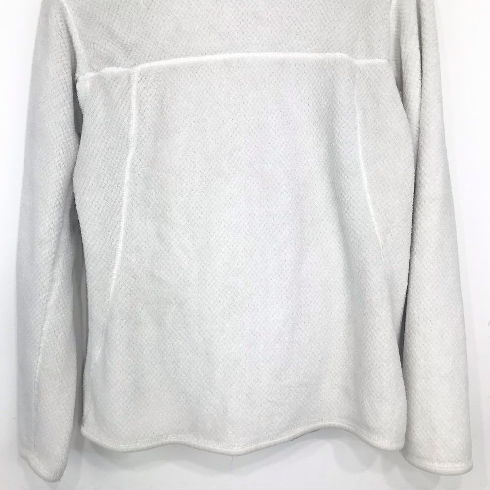 Patagonia RE-TOOL White Cream Quarter Snap Fleece Polartec Performance Pullover - Picture 11 of 16